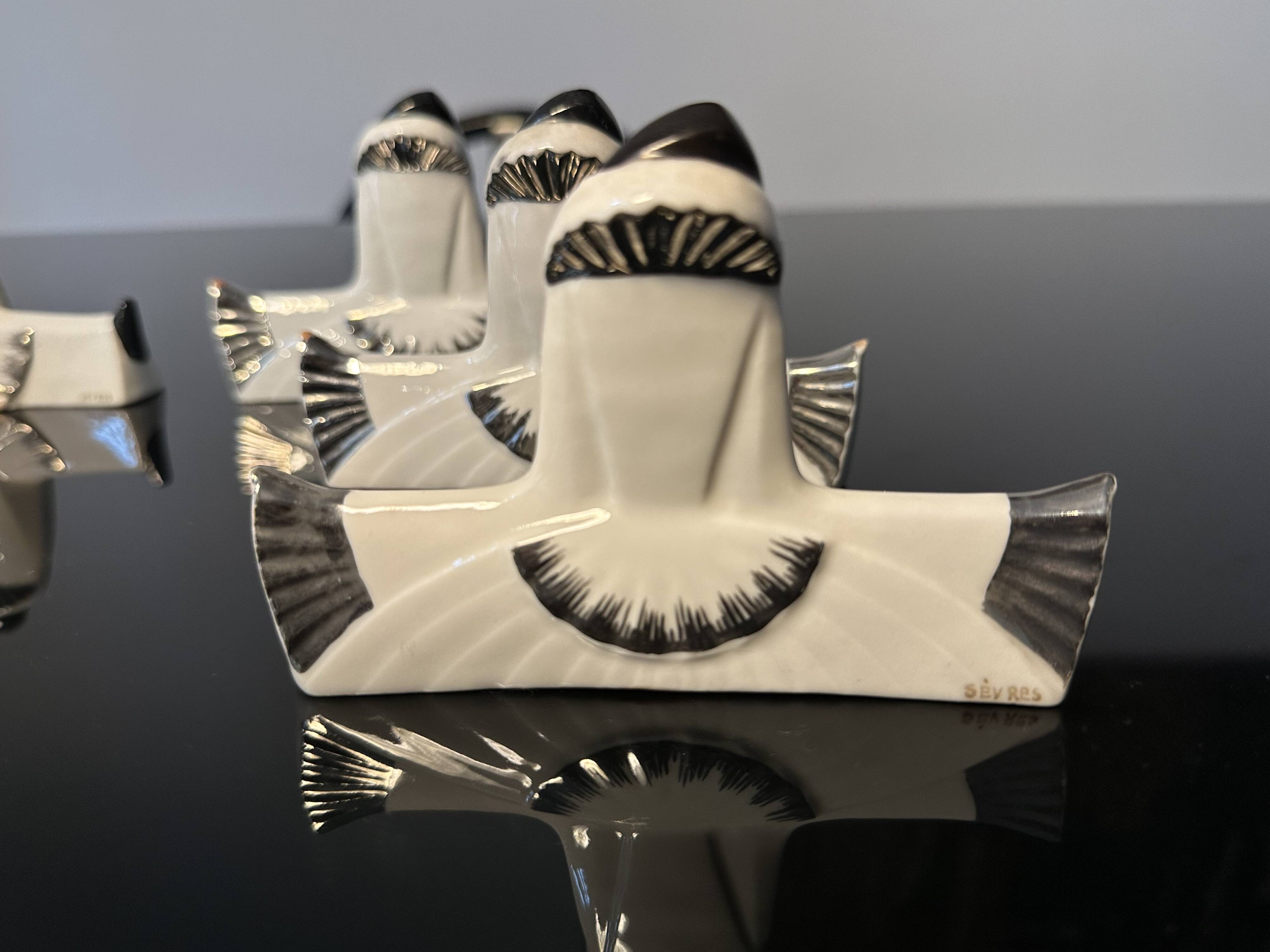 Knife holders (set of 10), Pierrot & Colombine