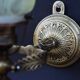 Antique Brass Gimbal Table Lamp Navy Ship Marine Massive Brass - Wall Light