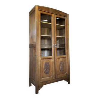 Grand armoire vitré art déco.