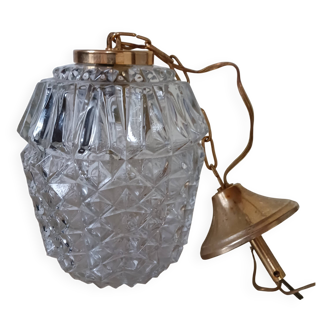 Vintage glass lantern/suspension.