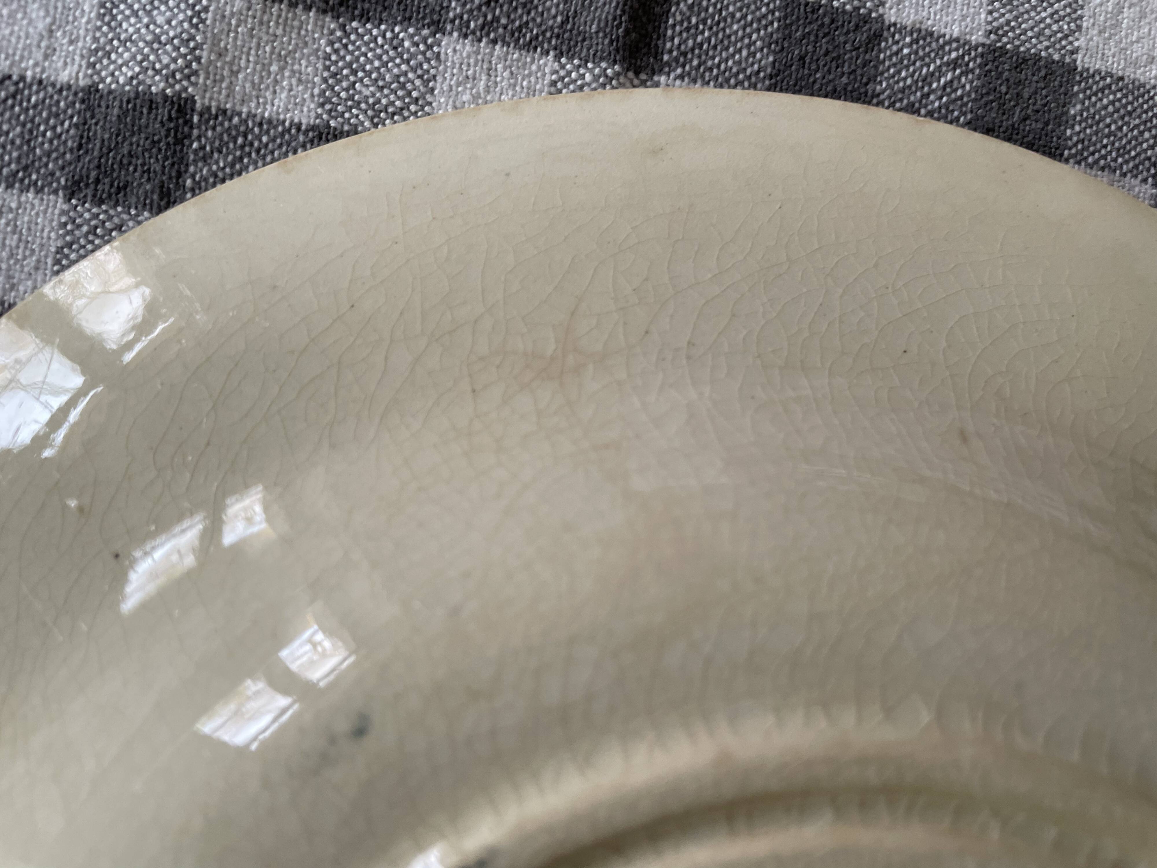 Mismatched ironstone plates