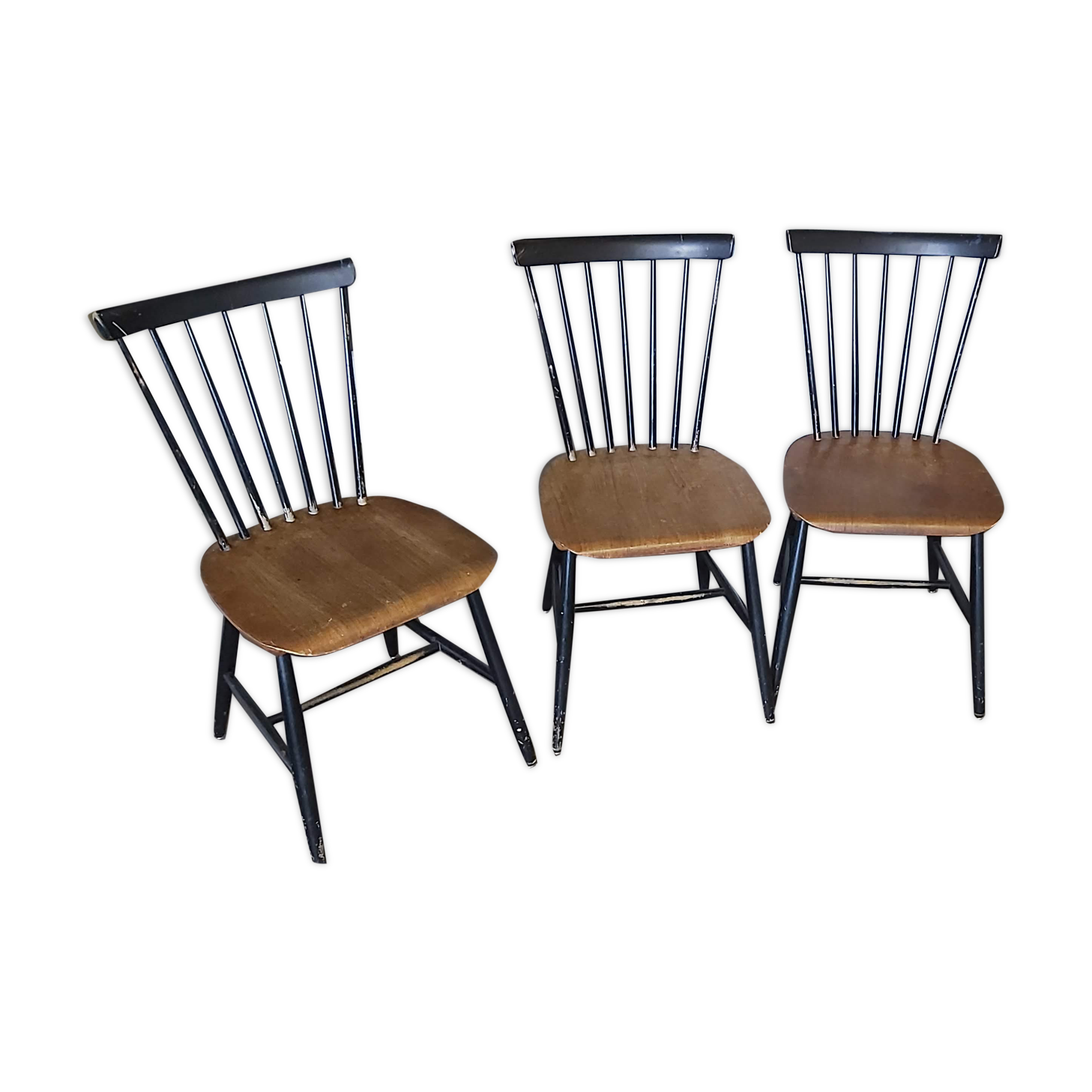 Lot of 3 chairs by Sven Erik Fryklund for Hagafors