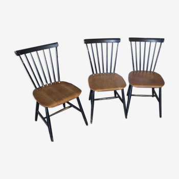 Lot of 3 chairs by Sven Erik Fryklund for Hagafors