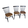 Lot de 3 chaises vintage par Sven Erik Fryklund pour Hagafors