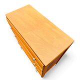 Vintage 4-drawer chest of drawers in waxed wood