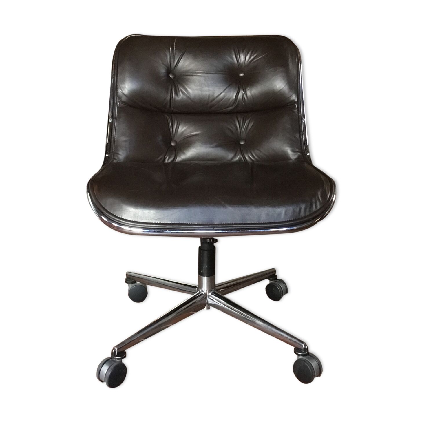 Fauteuil cuir Charles Pollock