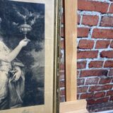 Engraving of a woman.