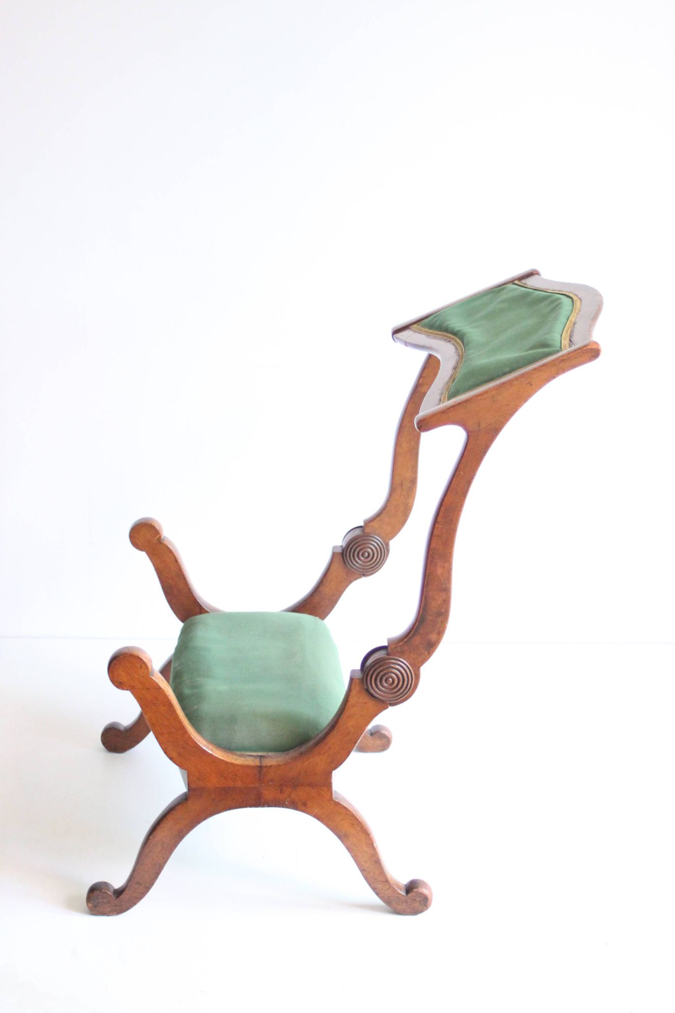 Tabouret et chaise de prière transformables victoriens pour prie-Dieu