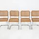 Set of 4 dining chairs Style B32 by Marcel Breuer
