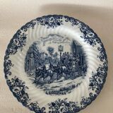 Trio d’assiettes Coaching Scenes bleu par Johnson Bros Brothers Irestone