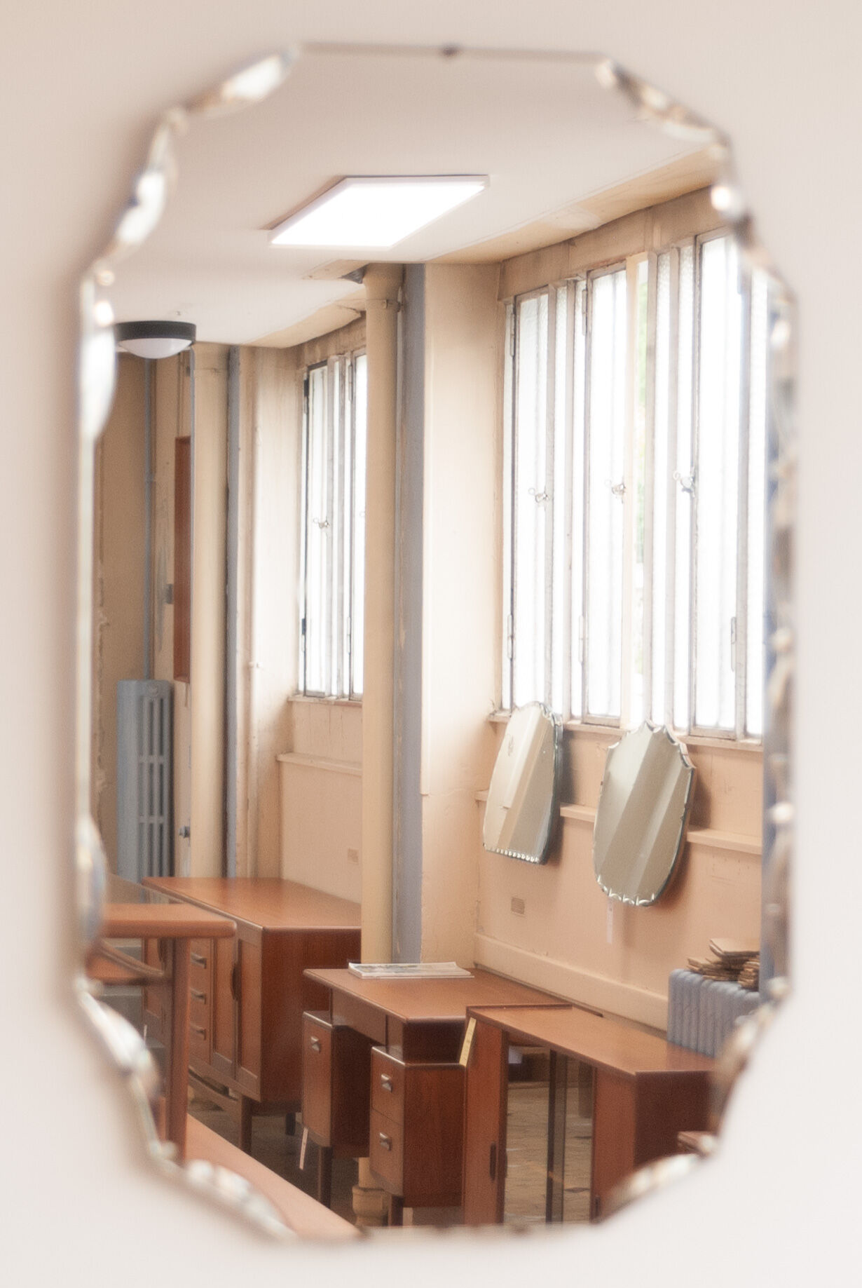 Bevelled mirror 30s 33x56cm