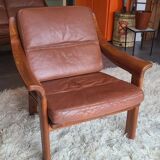 Vintage Sofa and Armchair by Poul Jeppesens Møbelfabrik, Denmark, 1960s,