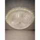 Italian White Graniglia Budinomurano Glass Flush Mount by Simoeng