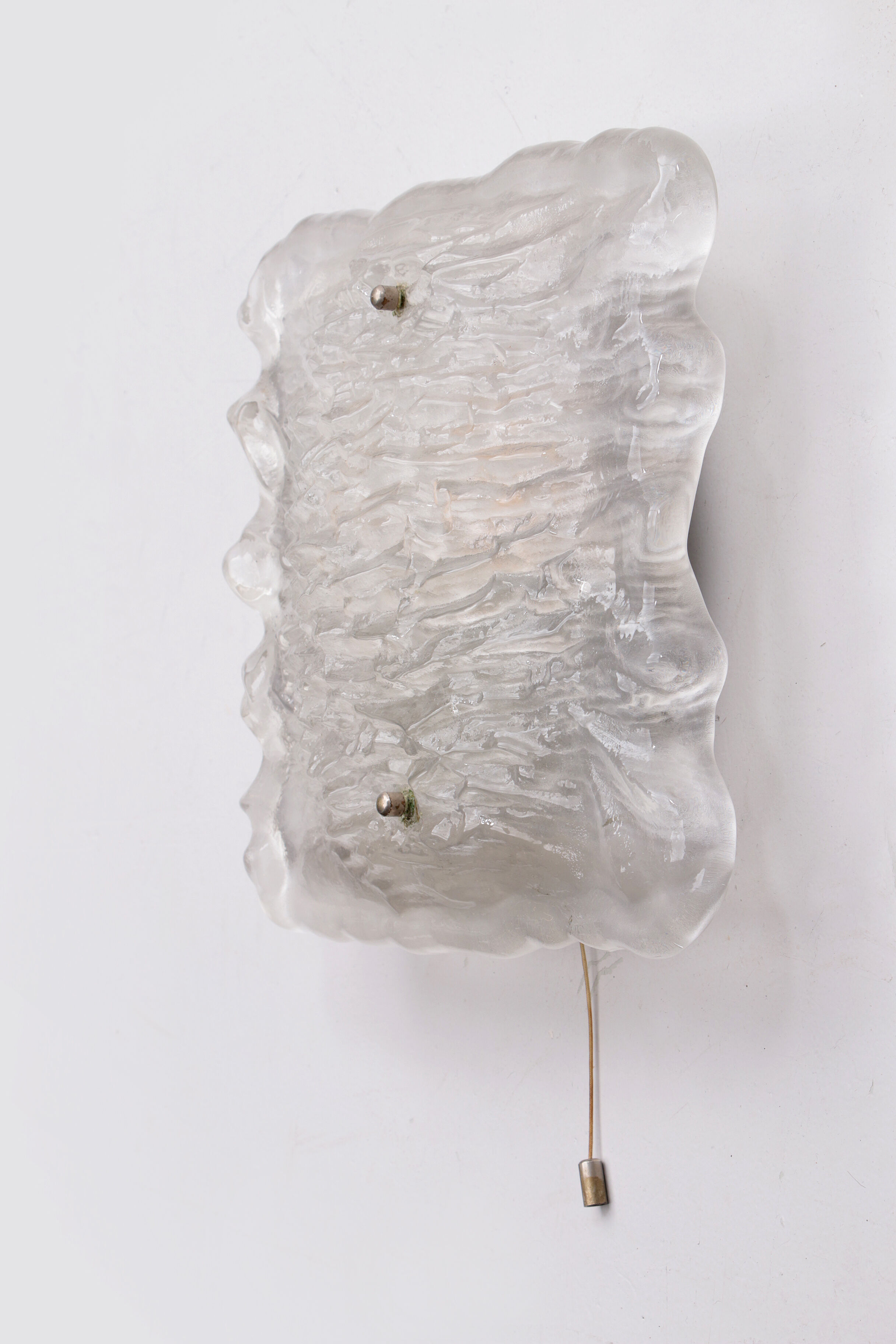 Wall lamp of frosted glass, 1960 Germany