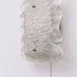 Wall lamp of frosted glass, 1960 Germany