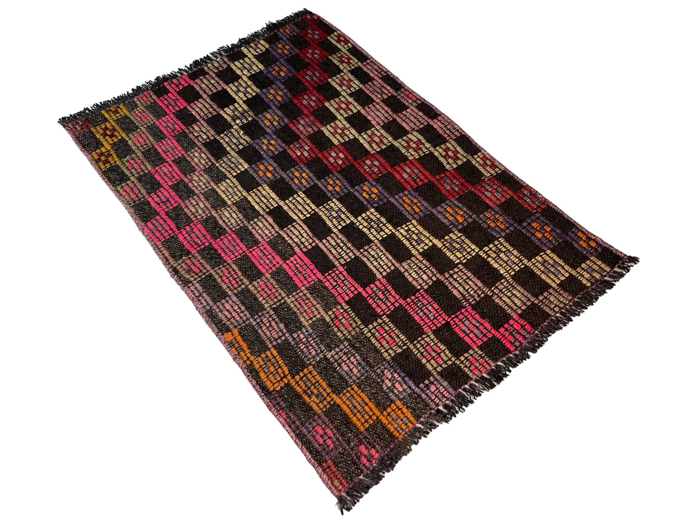 Vintage turkish kilim rug, 80 x 55 cm