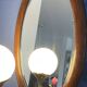 Art Deco beveled walnut mirror