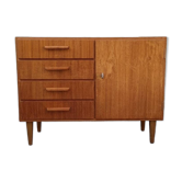 Buffet bas scandinave en teck, années 60