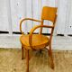 Baumann armchair curved wood armrests