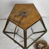 Lantern walkable glass and brass