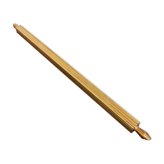 Ruler gold plated paper cutter - vintage office kit gold starry