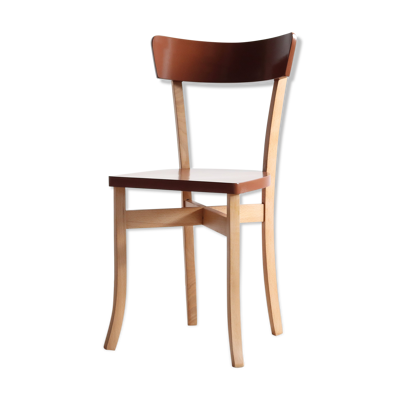 Chaise bistrot vintage en bois
