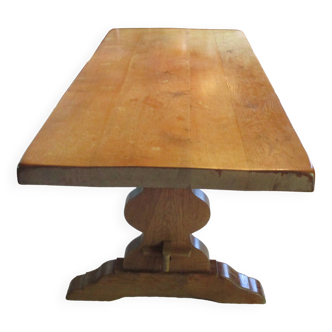 solid oak monastery table