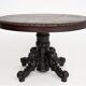Antique center oak table, France, 1880s
