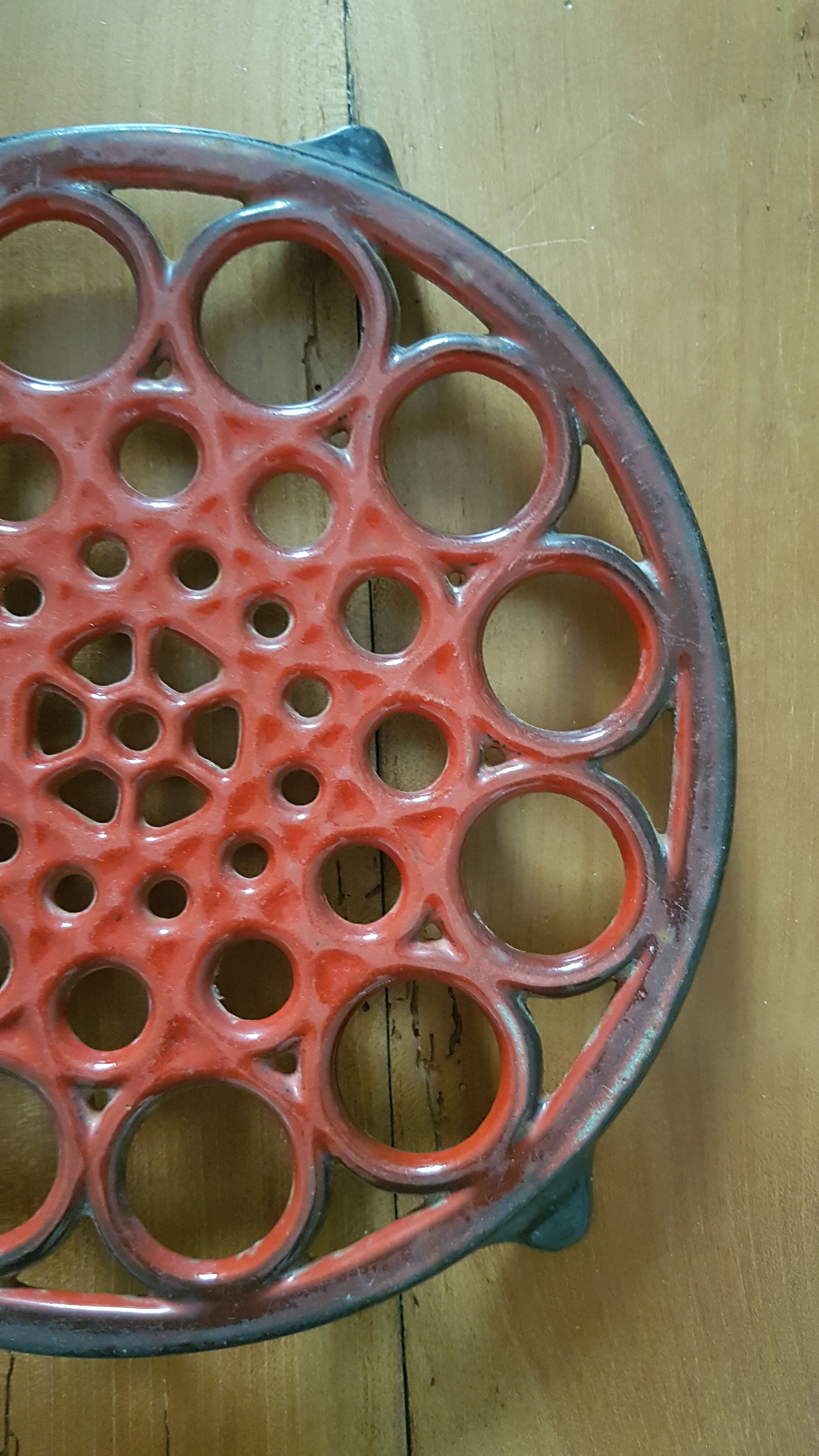 Cast iron underside
