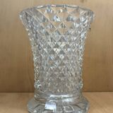 Flared crystal vase