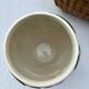 Large lotus or water lily barbotine vase