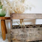 Old wooden bin or bottle holder