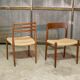 2x Niels O. Møller dining chair in teak Model 75, 1960s Denmark