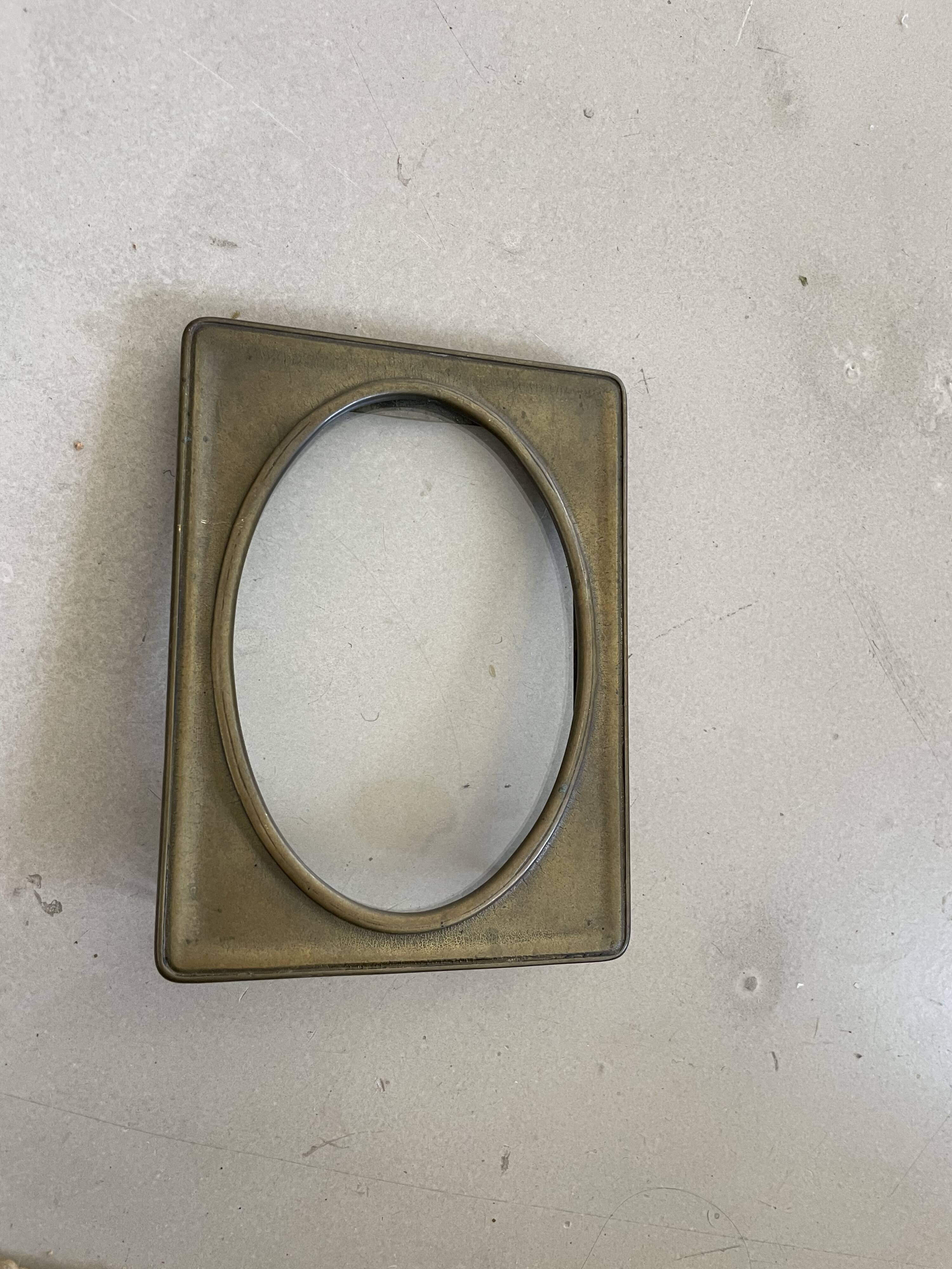 Antique brass frame