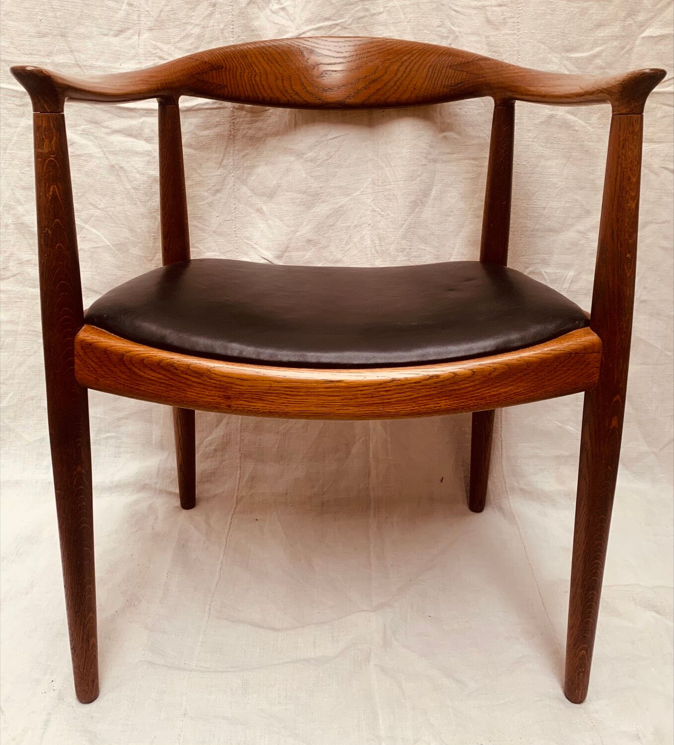 1950s Danish Hans Wegner Oak Model 503 Armchair