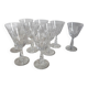 Set of 9 Villeroy and Boch white wine glasses