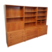 Vtg Mid Century Danish Wall Unit Bureau Room Divide Cabinet Drawers #660