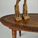 20th century Anglo-Indian inlaid bone coffee table