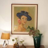Mid-Century Modern, Spanish Flamenco Dancer in Acrylic circa 1950