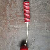 Vintage pendant lamp design red white metal spring shape