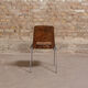 Jomain Baumann chairs, cognac leather seat, circa 1960
