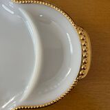 Plat en opaline Fire king