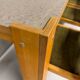 Large modernist plywood table, Memphis style, 1980s