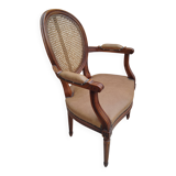 Fauteuil Louis XVI bois cannage