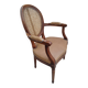 Fauteuil Louis XVI bois cannage