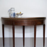 Game table Louis XVI half-moon