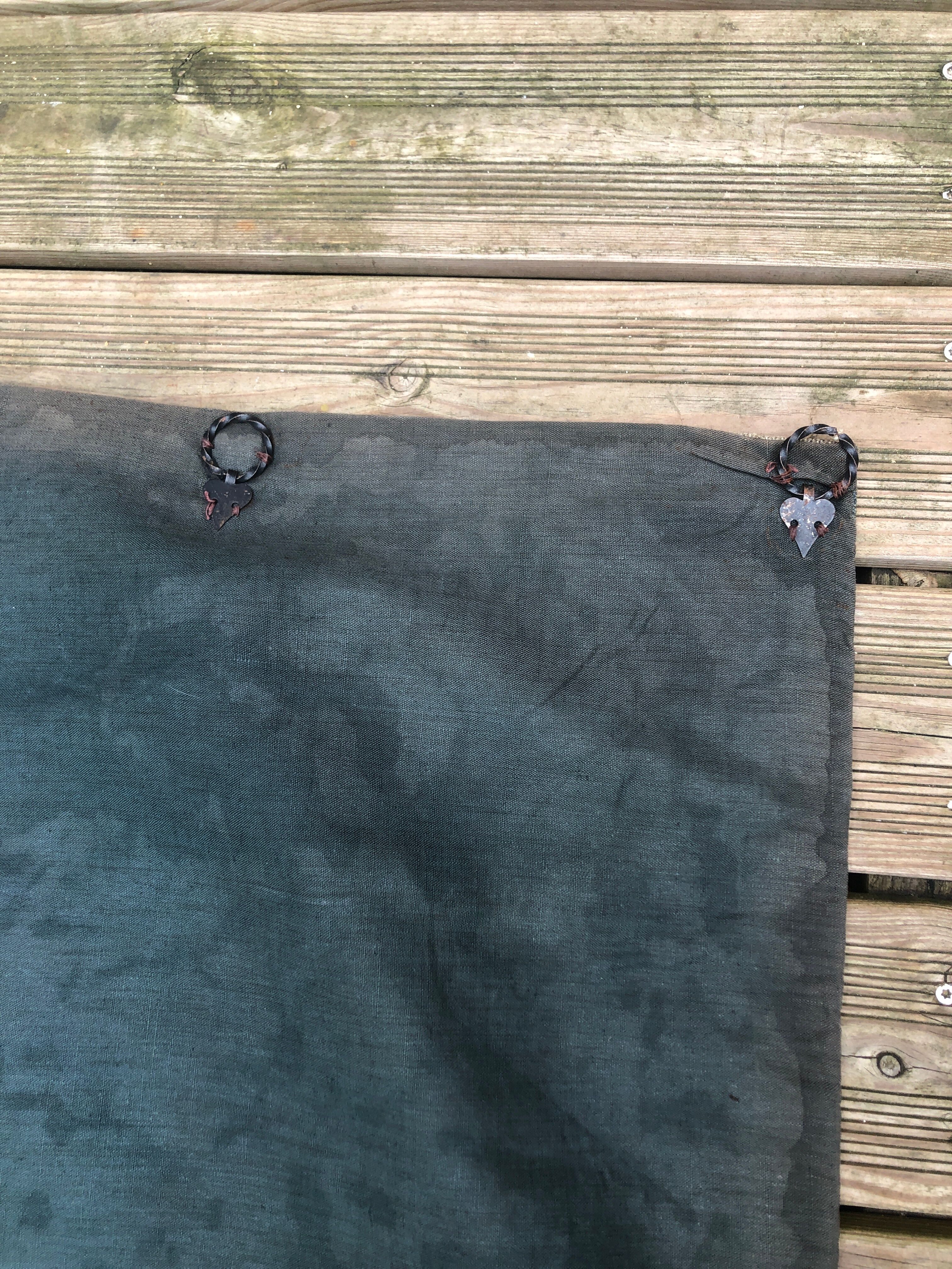 Old tapestry, medieval scene.