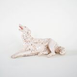 Porcelain figurine of a Borzoi dog, 1960s, made in Europe