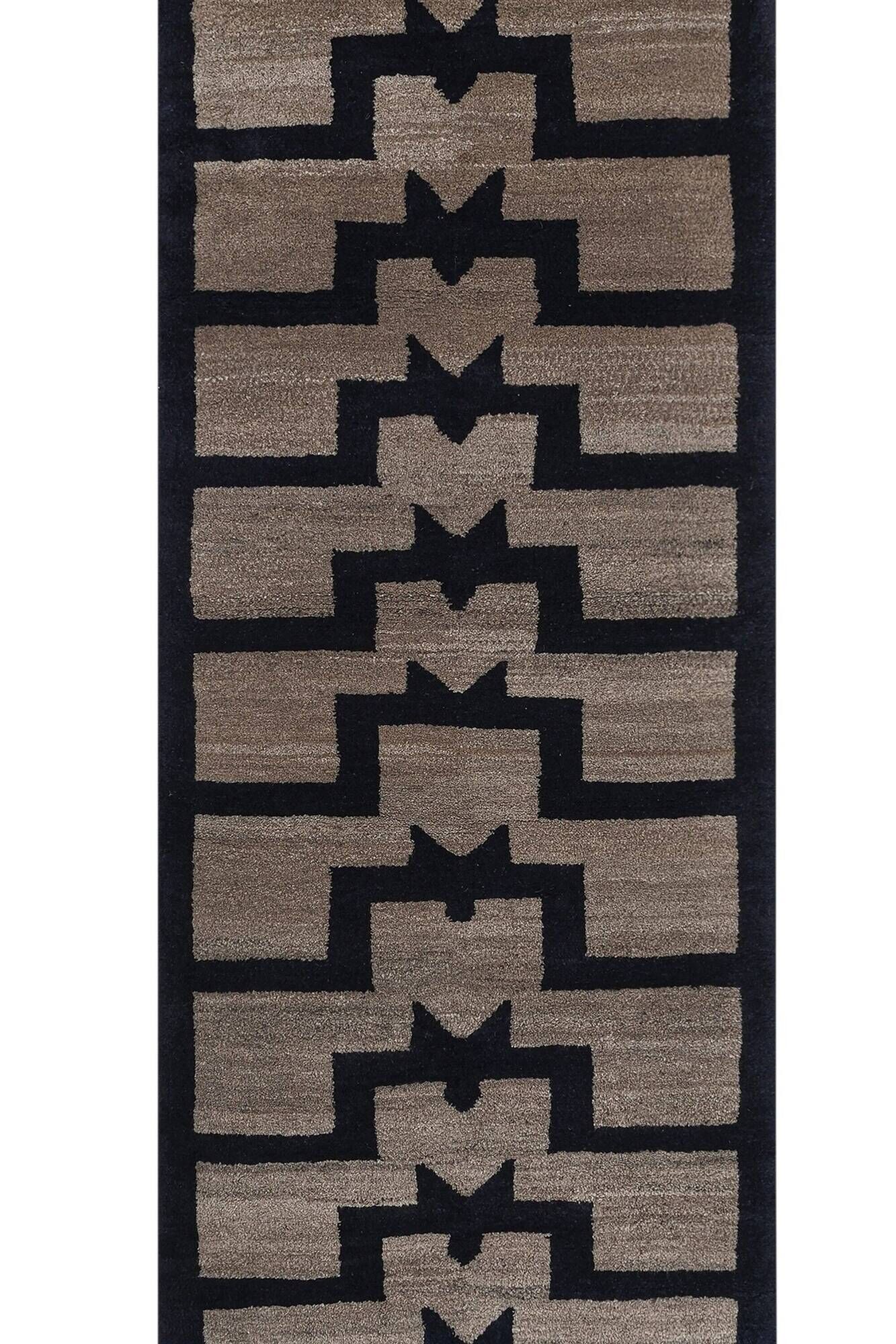Vintage Turkish handmade rug 86x211 cm