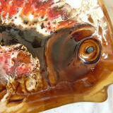 Empty fish-shaped pocket signed vallauris